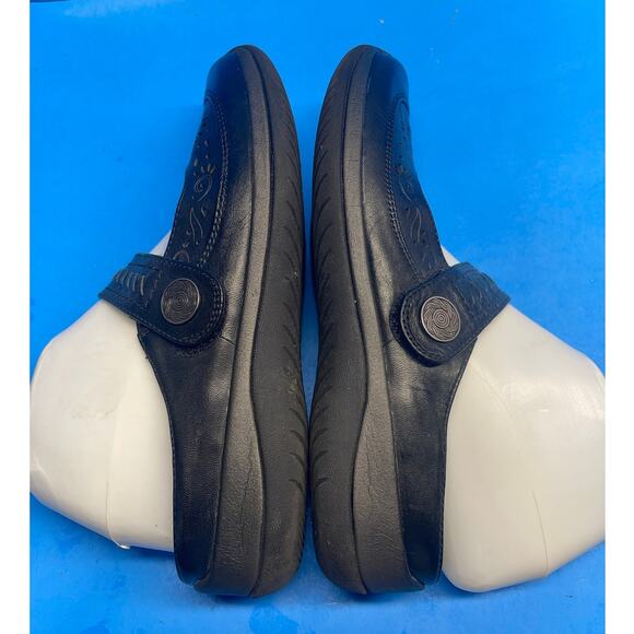 EARTH ORIGINS Women's Leather Shoes Black Loafer Slip On Comfort Jocelyn  8 M - Picture 6 of 12